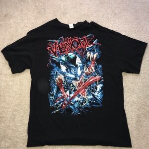Venom tee shirt short sleeve black and blue vintage